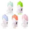 New Silicone Teether Baby Pacifier Glove Teething Chewable Newborn Nursing Teether Beads Infant BPA Free Pastel 5 Colors
