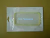 12x18cm (4.7"*7.1") White/ Clear Self Seal Zipper Plastic Packaging Bag Zipper Lock Bag Retail Package With Hang Hole