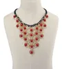 Bohême bleu / rouge / coloré Glands Multilayer Perles Colliers Pendentifs Déclaration Choker Bijoux de mode pour femme