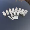Yağ Teçhizatları ve Kuvars Banger Çivisi için Nargile Cam Adaptör Dönüştürücü 18mm ila 14mm Erkek Kadın Temel Eklem Taşlama Ağız