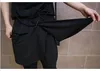Pantalon de danse à la mode Hip Hop pour hommes, jupe noire à entrejambe bas, pantalon sarouel slim, 338S
