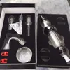 Hookahs nectar kit collector ingesteld upgate unit met grote geschenkdoos lookhs olielig glazen schotel kwarts nul titanium nagel