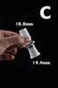 표준 유리 어댑터 제조업체 믹스 크기 4 유형 봉 컨버터 남성-수 조인트 유리 물 파이프 봉 오일 장비