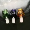 Der neue Ghost Head Großhandel Glasfarbe Blister, Bongs Ölbrenner Glaspfeifen Wasserpfeifen Glaspfeife Bohrinseln Rauchen Kostenloser Versand
