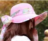 Femmes Large Large Floppy Brim Summer Beach Sun Straw Beach Derby Hat Cap 7 couleurs # 3860