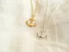 Tiny Boat Anchor pendant chain Necklace Sideways Mens Navy Nautical Anchor Necklaces Boat Hooks Necklace for Women jewelry