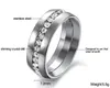 BC Classic Fashion Jewelry Engagement Wedding Gift Channel-Set Eternity 316L Stainless Steel ring