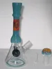 dab rig colored glass wig wag oil rig wax rig concentrate oil rig beaker base bong 7.4'' glass bongs mini bong dab water pipes