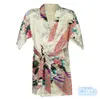 Kinderen Nachtkleding 80 ~ 150 8 Kleuren Nieuwe Klassieke Flowerjapanese Zijde Kimono Robe Pyjama Nachthemd Lachtkleding voor kinderen Meisjes