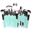 25st. Makeupborstar Set Eyeshadow Eeybrow Eyeliner Eyebrow Eyelash Sponge Lip Foundation Contour Concealer Blush Fan utgör 1096330