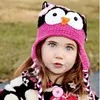 50 Prozent Kleinkindeulenohrlappen Häkelhut Kinder handgefertigtes Häkel Eulen Mütze Hut handgefertigte Eulen Beanie Kids Hand gestrickt Hut1846973