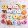 Оптовые каваи Squishy Rilakkuma Donut Soft Squishies милые телефонные бречки Сумка шарм