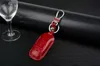 Äkta lädernyckelskyddshållare för Ford Focus 3 Kuga EcoSport Cmax Mondeo Fusion Smart Remote Nyckelfodral Wallet Holder Keychain R5792686