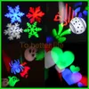 LED -effecten Xmas Wall Decoration Laser Lights 4 Pattens Card Lamp Projector Lichten Snowflake Love Candy Skull voor Halloween