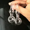 Tubi di vetro Narghilè soffiato da fumo Fabbricazione Bong soffiati a mano Friggitrice a doppia bolla trasparente