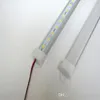 50cm DC12V LED sert sert şerit çubuk ışığı SMD5730 Alüminyum Kabuk PC kapağına sahip 5630 şerit ışığı