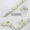 High Quality Mini 10mm 4Pin Connector Adapter for RGB 3528 5050 SMD Led Strip lights Solderless8914163