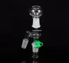 adaptateur de bong en verre plate-forme pétrolière avec clip en plastique joint femelle ou mâle 14,5 mm ou 18,8 mm