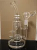 2017 New year Klein thick glass bongs water dab rig Torus bong recycler oil rigs glass smoking water pipes joint size 14.4mm free shipping