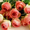 California Artificial Rose Silk Craft Flowers Real Touch Flowers For Wedding Christmas Room Decoration6 Color Cheap Sale