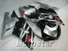 ABS plastic bodykits for SUZUKI GSX-R600 GSX-R750 01 02 03 fairing kit K1 GSXR 600/750 2001-2003 silver black fairings set SK42