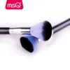 Msq 12шт Кисти для макияжа Набор Пудра Тени для век Make Up Brush Tool Профессиональная косметика красоты с Пу кожаный чехол