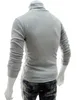 Masculino Casual Moda Camisola Mens Hight Qualidade Knit Sweater Knit Turtleneck Collar Outerwear