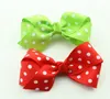 Hot Selling 50pcs / Parti 3 tum Söt Tjejer Hårtillbehör Hårbågar Hår Klämma Grosgrain Ribbon Bows HD3298