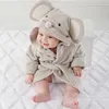 baby robes boys and girls autumn winter children lovely cartoon fleece bathrobe sleepwear home wear pajamas clothing