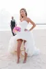 strapless sweetheart beach wedding dresses