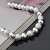 Spedizione gratuita con numero di tracciamento Vendita superiore Bracciale in argento 925 Sabbia tra braccialetto di perle di luce flash Gioielli in argento 20 Pz / lotto a buon mercato 1585