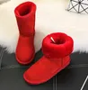 Pas cher en stock de haute qualité demi-bottes 11color bottes de neige d'hiver sexy WGG bottes de neige pour femmes bottes chaudes d'hiver chaussures rembourrées en coton