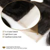 WEFTS 5pcs الكثير من الجسم الهندي موجة الشعر البكر البشري نسجها 4 حزم مع إغلاق الدانتيل إغلاق الشعر الهندي غير المجهزة 4*4 حجم الطبيعة