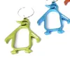 Ouvre-bouteille de bière créative Penguins Bottle Aluminium Aluminer Animal Bottle Averniter avec Key Chain Belle ouvre-bouteille portable1199354