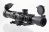 Aimsports Scope 1.5-4X30 Tri-Illuminated Mil Dot Reticle or Arrow or 3/4 Circle Scope with Locking Turrets