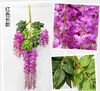 Hurtownie Wisteria Wedding Decor 110 CM 75 CM 4 Kolory Sztuczne Dekoracyjne Kwiaty Girlandy na Party Wedding Home Hotel Bezpłatny statek