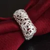 Gratis Verzending Nieuwe 925 Sterling Zilveren mode-sieraden Elegante luxe zirkoon ring hot verkoop meisje gift 1499