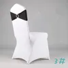100 PCS DHL FREIES VERSCHIFFEN fertiger Rand Spandex Lycra Stuhl versieht elastische Stuhlschärpe mit Wölbung für Hochzeit mit Bändern