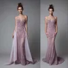 Glittrande se genom kvällsklänning med överkjol Sweetheart Sequins Beaded Backless Mermaid Evening Dresses Amazing Sexy Prom Dresses