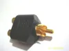 10 pcs Gold Plated RCA Adapter Audio Y Splitter Plug 1 Male to 2 Female