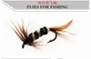 96PCS Flies for Fishing Mixed Fly Fishing bait Feather hook Bionic bait variety of colors Fishing necessary High quality6266895