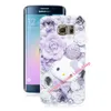 US Vektor New Hot Nettes Hallo Kitty S6 Rand Fall Crystal Case für Samsung Galaxy S6 Rand Phone Cases Zubehör Schutz Galaxy S6 Rand