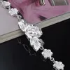 Free Shipping with tracking number Top Sale 925 Silver Bracelet Big and Small Rose Bracelet Silver Jewelry 10Pcs/lot cheap 1805