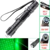 2x High Power Astronamy 10miles Green Laser Pen Pointer 5MW 532NM Cat Toy Military puissant Laser Pen Ajuster Focus18650 Batterie C1332906