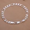 Mix 12 Styles 50pcs/lot Men/Boys 925 sterling silver chains bracelet Christmas gift