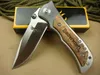 High quality Browning 338 Small Pocket Folding Knives 440C 57HRC Tactical Camping Hunting Survival EDC Tools Wood Handle Utilit5263963