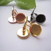 Beadsnice brass french lever back earring base blank findingsdiy earings fashion fit 10mm glass cabochon ID6334