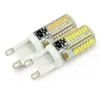 Lâmpadas led G4 lâmpadas de luz G9 lâmpadas AC / DC12V / 220V / 110V lustres LED Lustres luminosos SMD3014 decoração de lâmpadas LED de silicone g4