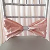 100PCS Free Shipping New Design Satin or Taffeta Chair Band With Plastic Diamond Buckle for Wedding Decoration