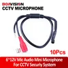 10PCS / lot CCTV تصميم دقيق شاشة الصوت Miii Microphone Cs-06 للكاميرا الأمنية